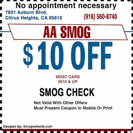 Smog Check Coupon